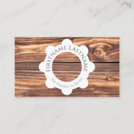 100% natürliche, Bio Holzkreise Visitenkarte