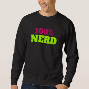 100 Nerd Bekleidung für Schwester Mama und Vater Sweatshirt