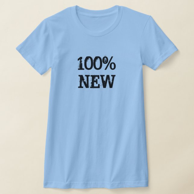 100 % New Light Blue T-Shirt (Ablage )