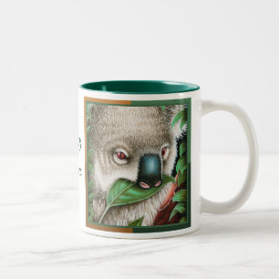 100% niedlich! Koala-Tasse Zweifarbige Tasse