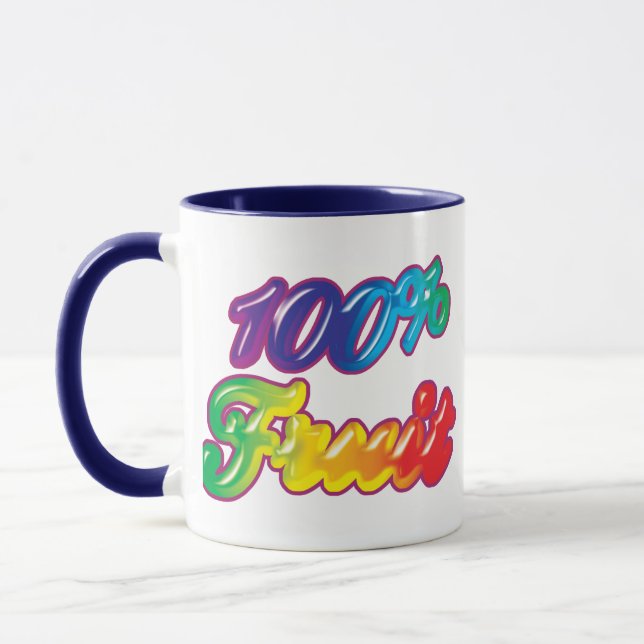 100 % Obst Tasse (Links)