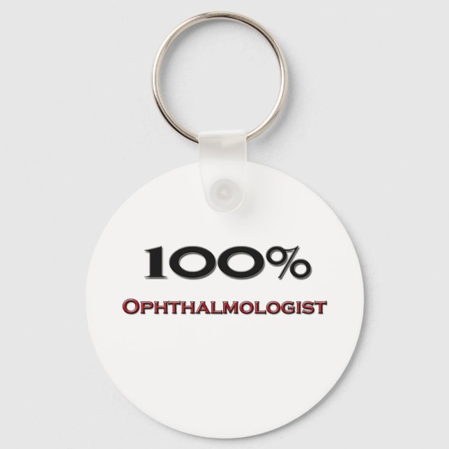 100 % Ophthalmologe Schlüsselanhänger (Vorderseite)