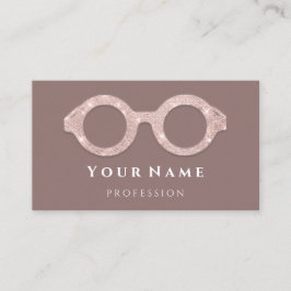 100 Optiker Smoky-Rose Augenpflege Optische Brille Visitenkarte