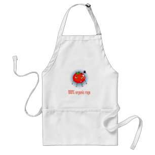 100% Organischer Ärger Lustige Wütende Tomate Schürze