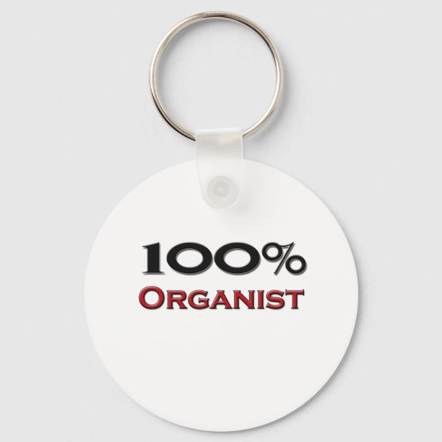 100 % Organist Schlüsselanhänger (Vorderseite)