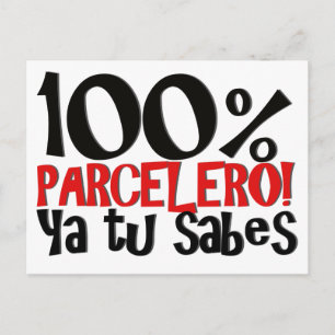 100% Parcelero, ya tu sabes Postkarte