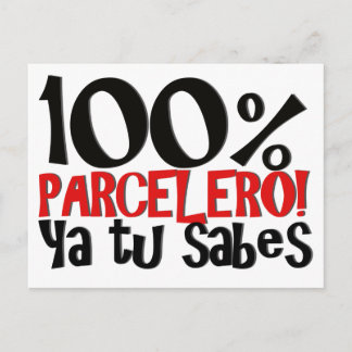 100% Parcelero, ya tu sabes Postkarte
