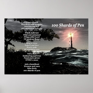 100 Pen-Shards Poster