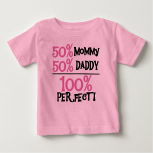 100 % perfekt rosa baby t-shirt