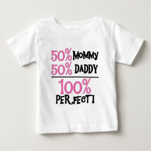 100 % perfekt rosa baby t-shirt