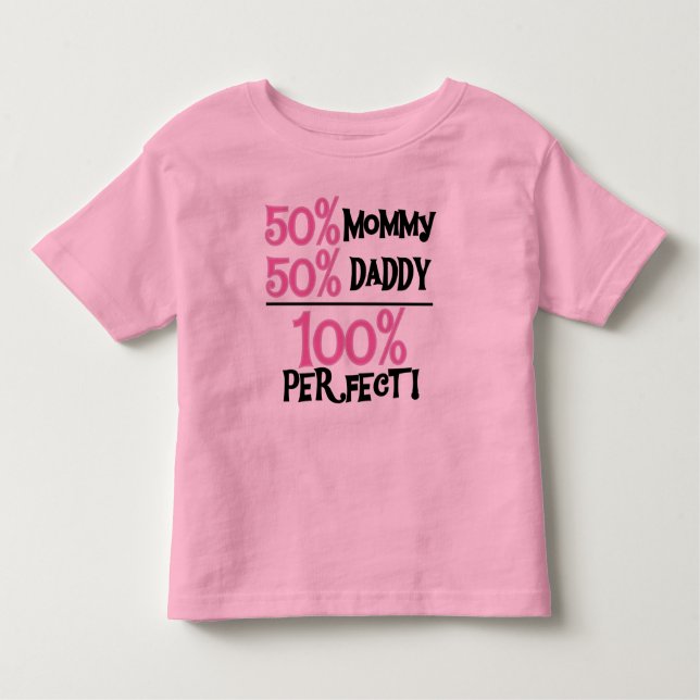 100 % perfekt rosa kleinkind t-shirt (Vorderseite)