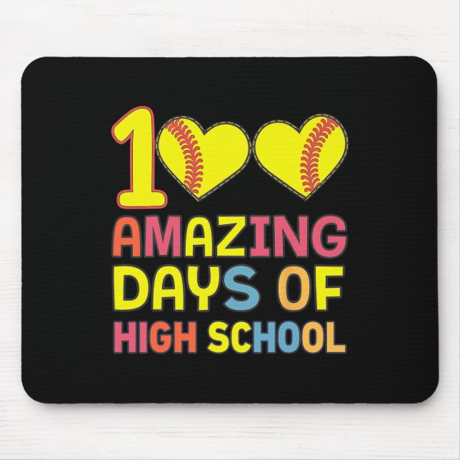 100 Phantastische Tage High School Software Player Mousepad (Vorne)