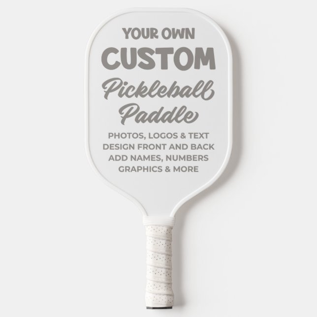 100% PICKLEBALLPADDLE - WEISS PICKLEBALL SCHLÄGER (Vorderseite)