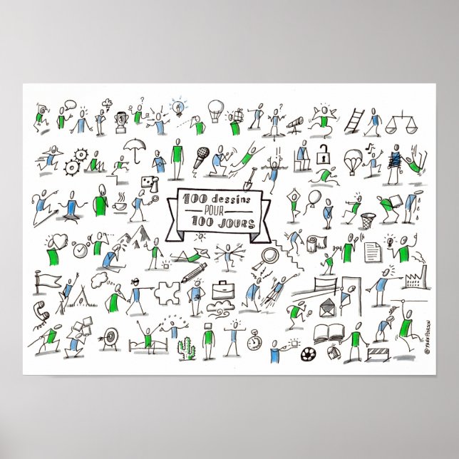 100 Pictos Poster (Vorne)