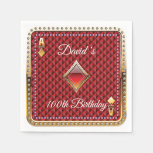 100. Poker Spielkarte Casino Serviette