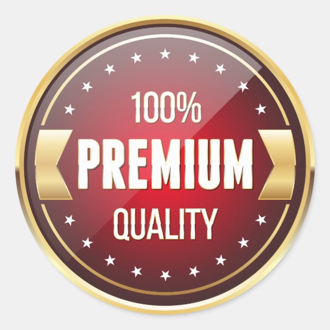 100 % Premium-Qualität Runder Aufkleber (Vorderseite)