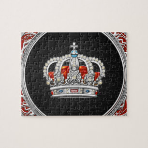 [100] Prinzessin King-Queen Crown [Silver] Puzzle
