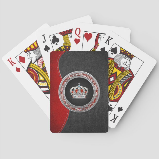 [100] Prinzessin King-Queen Crown [Silver] Spielkarten (Rückseite)