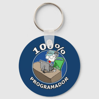 100% Programmierer Schlüsselanhänger