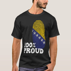 100 Proud-Bosnien-Herzegowina-Flagge für Proud-Bos T-Shirt