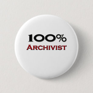 100 Prozent-Archivar Button