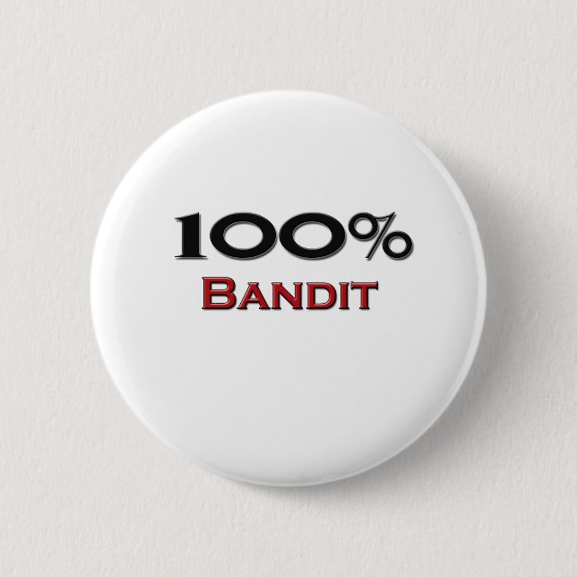 100 Prozent-Bandit Button (Vorderseite)