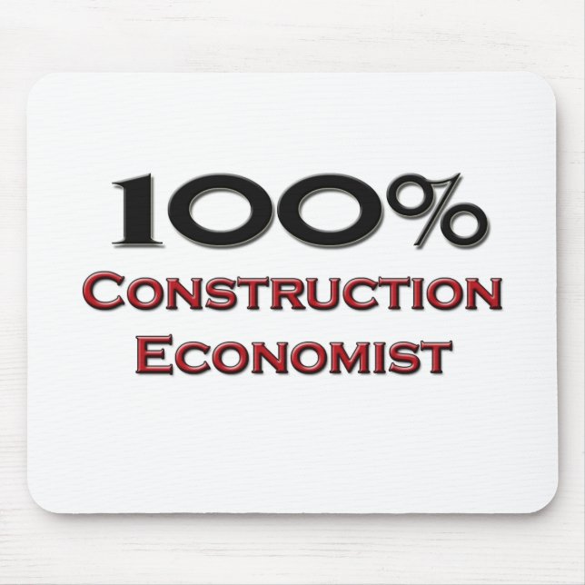 100 Prozent Bauökonom Mousepad (Vorne)