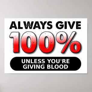100 Prozent Blutwitziges Poster