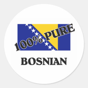 100 Prozent BOSNIER Runder Aufkleber
