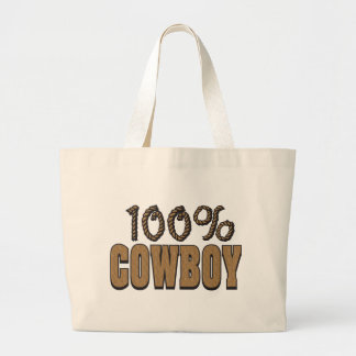 100 Prozent Cowboy Jumbo Stoffbeutel