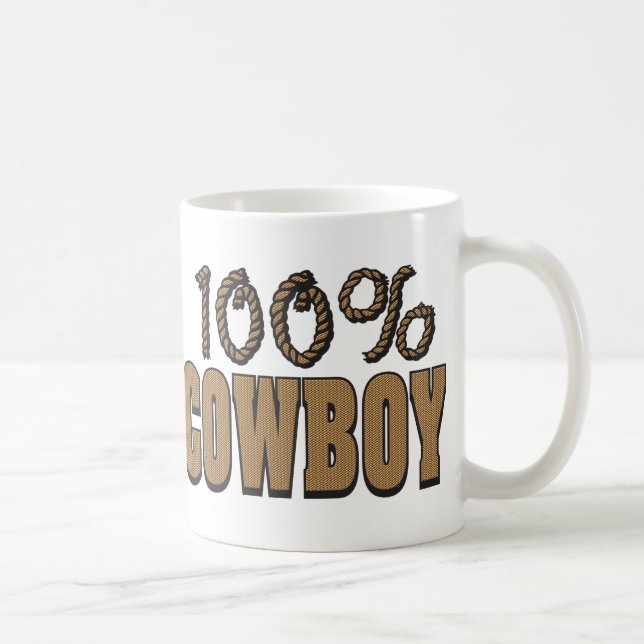 100 Prozent Cowboy Kaffeetasse (Rechts)