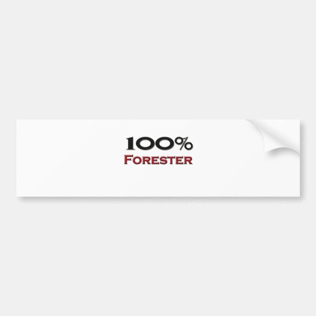 100 Prozent-Förster Autoaufkleber (Vorne)