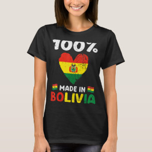 100 Prozent in Bolivien Bolivianische Jungen Mädch T-Shirt
