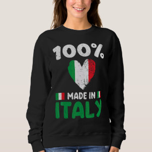 100 Prozent in Italien hergestellte italienische J Sweatshirt