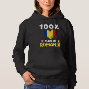 100 Prozent in Rumänien hergestellt Rumänische Jun Hoodie