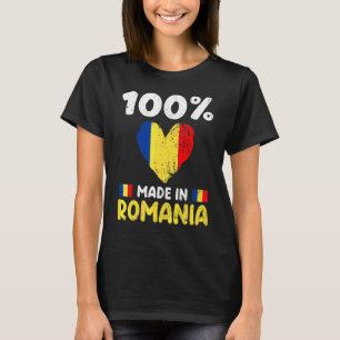 100 Prozent in Rumänien hergestellt Rumänische Jun T-Shirt