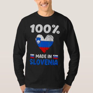 100 Prozent in Slowenien hergestellte slowenische  T-Shirt