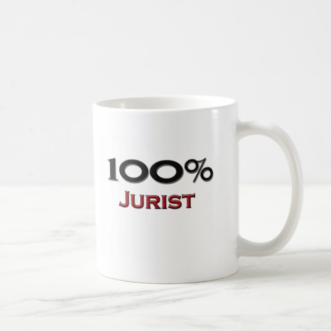 100 Prozent-Jurist Kaffeetasse (Rechts)