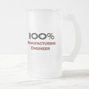 100 Prozent-Maschinenbauer Mattglas Bierglas