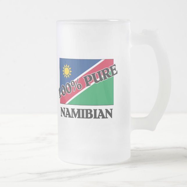 100 Prozent NAMIBIER Mattglas Bierglas (Rechts)