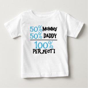 100 Prozent Perfekt Blau Baby T-shirt