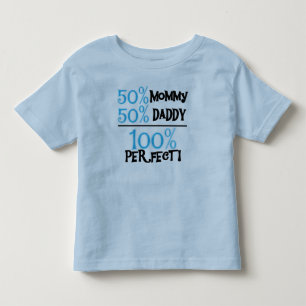 100 Prozent perfekt blau Kleinkind T-shirt