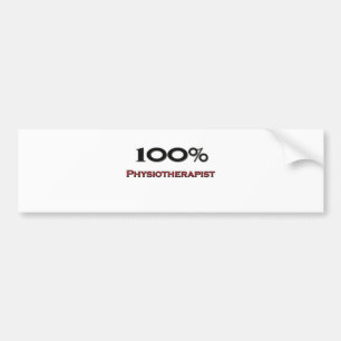 100 Prozent-Physiotherapeut Autoaufkleber
