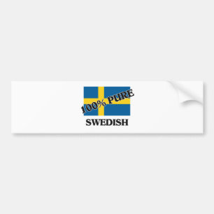 100 Prozent SCHWEDE Autoaufkleber