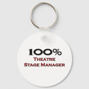 100 Prozent-Theater-Bühne-Manager Schlüsselanhänger
