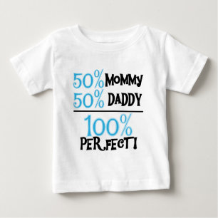 100 Prozent vervollkommnen Blau Baby T-shirt