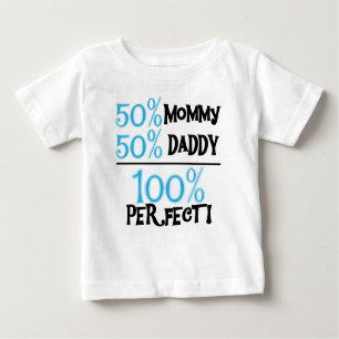 100 Prozent vervollkommnen Blau Baby T-shirt