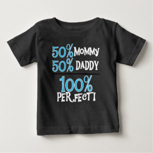100 Prozent vervollkommnen Blau Baby T-shirt