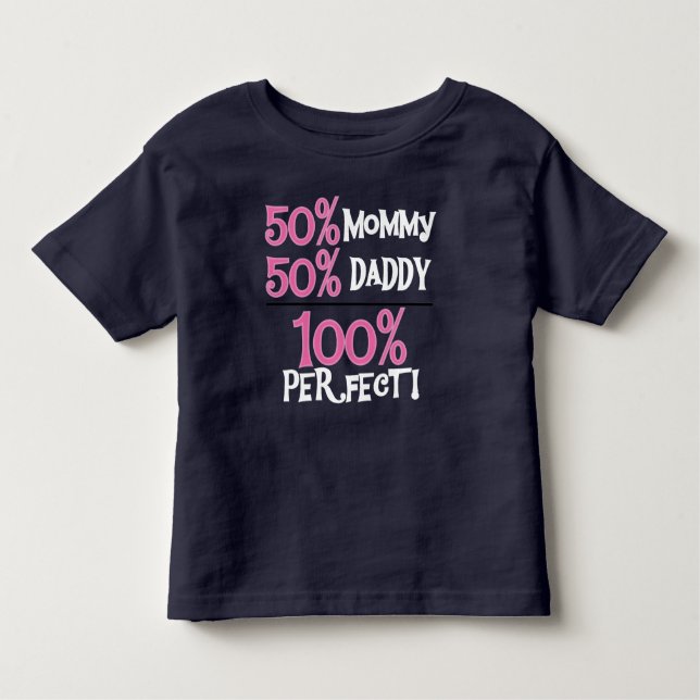 100 Prozent vervollkommnen Rosa Kleinkind T-shirt (Vorderseite)