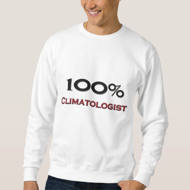 100 ProzentClimatologist Sweatshirt (Vorderseite)